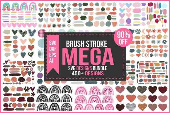Download Brush Stroke Mega Svg Designs Bundle - Premium Resources